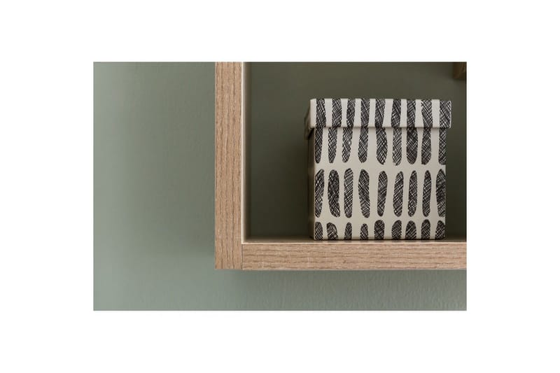 Veggmontert Bokhylle 15 cm i Eik - Beige - Oppbevaring - Hylle - Bokhylle