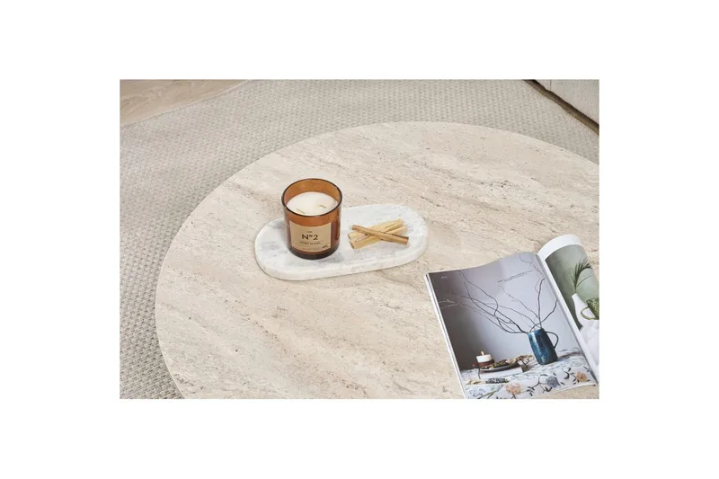 Boro Sofabord 90 cm - Beige - Møbler - Bord - Sofabord & salongbord