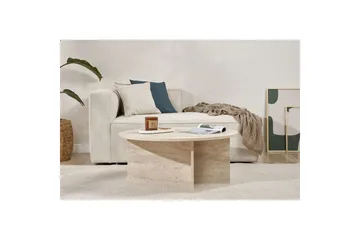 Boro Sofabord 90 cm - Beige - Møbler - Bord - Sofabord & salongbord