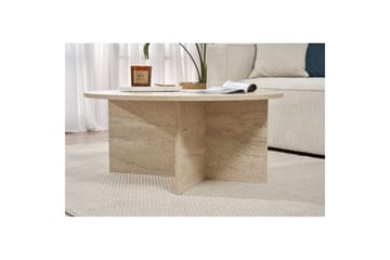 Boro Sofabord 90 cm - Beige - Møbler - Bord - Sofabord & salongbord