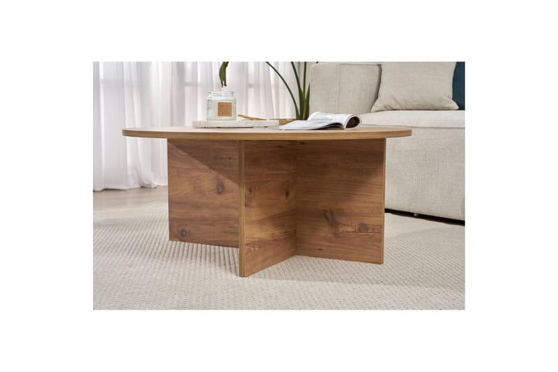Boro Sofabord 90 cm - Natur - Møbler - Bord - Sofabord & salongbord