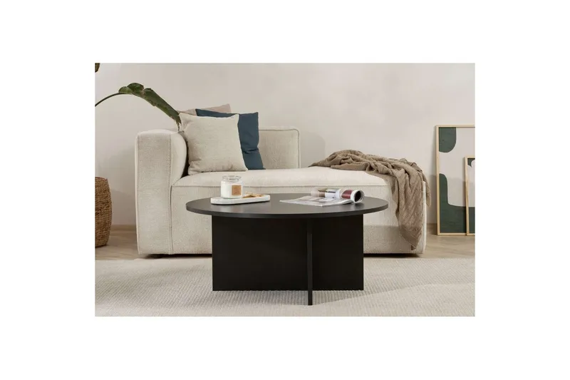 Boro Sofabord 90 cm - Svart - Møbler - Bord - Sofabord & salongbord