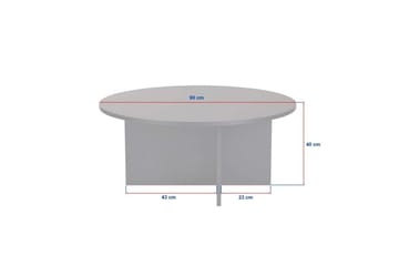 Boro Sofabord 90 cm - Svart - Møbler - Bord - Sofabord & salongbord