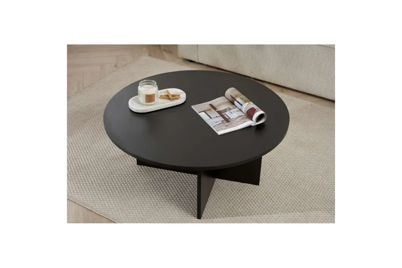 Boro Sofabord 90 cm - Svart - Møbler - Bord - Sofabord & salongbord