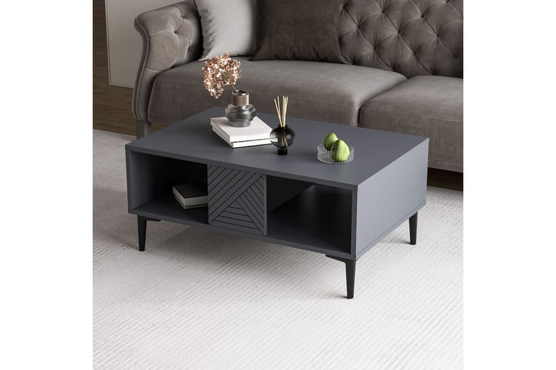 Botswana Stuebord 90 cm - Antrasitt - Møbler - Bord - Sofabord & salongbord