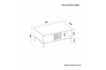Botswana Stuebord 90 cm - Eik - Møbler - Bord - Sofabord & salongbord