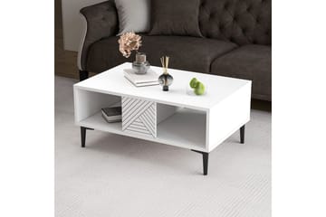 Botswana Stuebord 90 cm - Hvit - Møbler - Bord - Sofabord & salongbord
