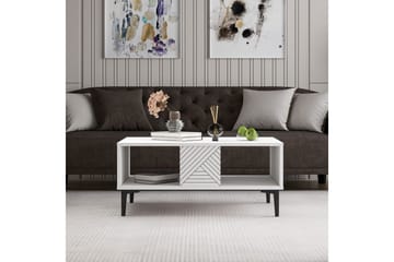 Botswana Stuebord 90 cm - Hvit - Møbler - Bord - Sofabord & salongbord
