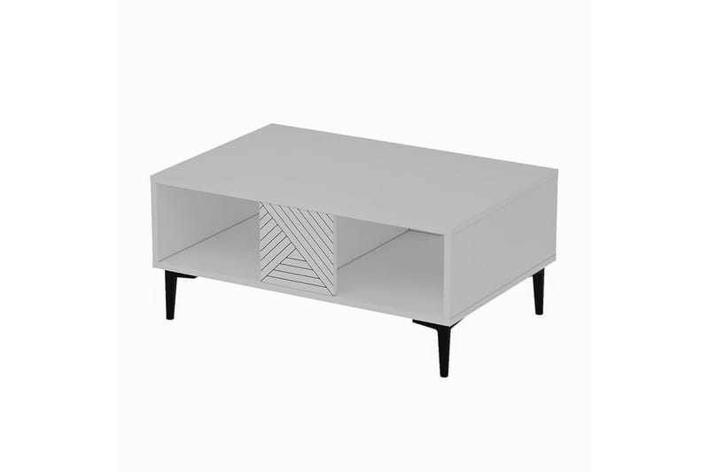 Botswana Stuebord 90 cm - Hvit - Møbler - Bord - Sofabord & salongbord