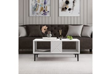 Botswana Stuebord 90 cm - Hvit - Møbler - Bord - Sofabord & salongbord