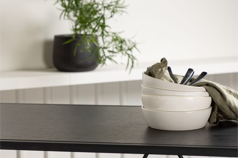 Brea Spisegruppe 120 cm Rektangulær med 4 Adesto Stoler - Sort - Møbler - Bord - Spisegruppe