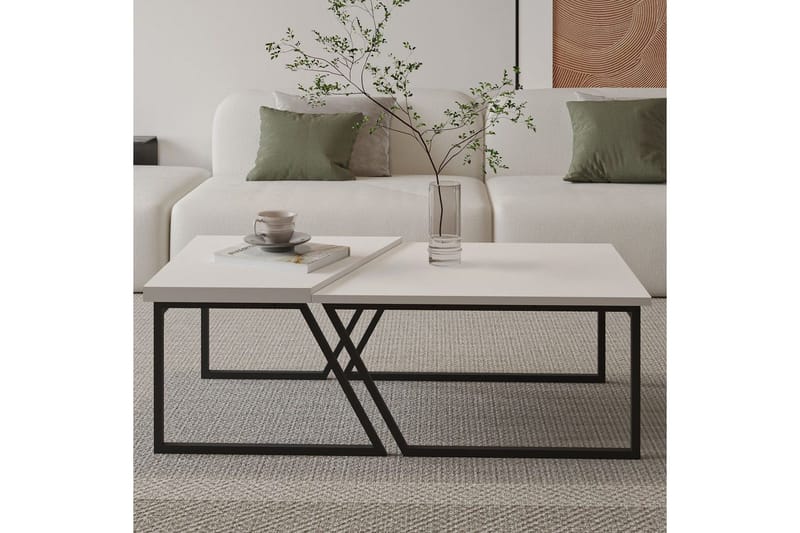 Bulskoll Stuebord 120 cm - Hvit - Møbler - Bord - Sofabord & salongbord