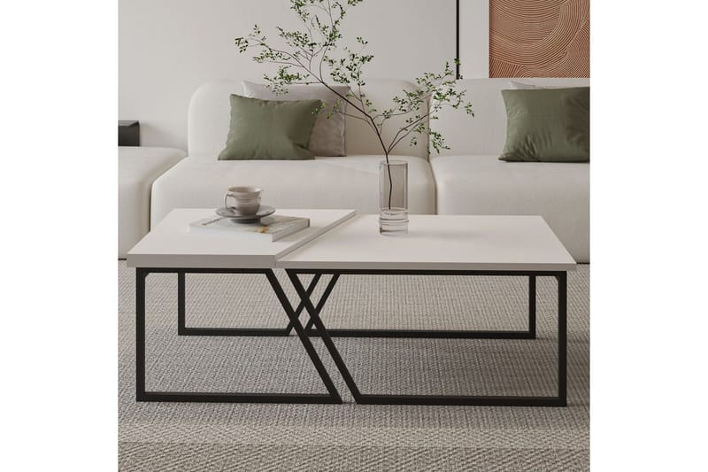 Bulskoll Stuebord 120 cm - Hvit - Møbler - Bord - Sofabord & salongbord