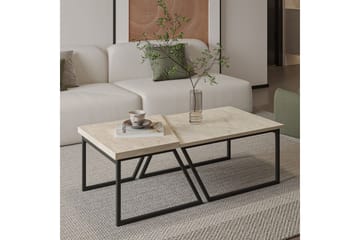 Bulskoll Stuebord 120 cm - Travertin - Møbler - Bord - Sofabord & salongbord