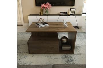 Bulvari Stuebord 90 cm - Valnøtt - Møbler - Bord - Sofabord & salongbord