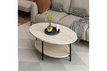 Burata Sofabord 90 cm - Beige - Møbler - Bord - Sofabord & salongbord