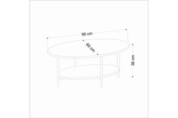 Burata Sofabord 90 cm - Beige - Møbler - Bord - Sofabord & salongbord