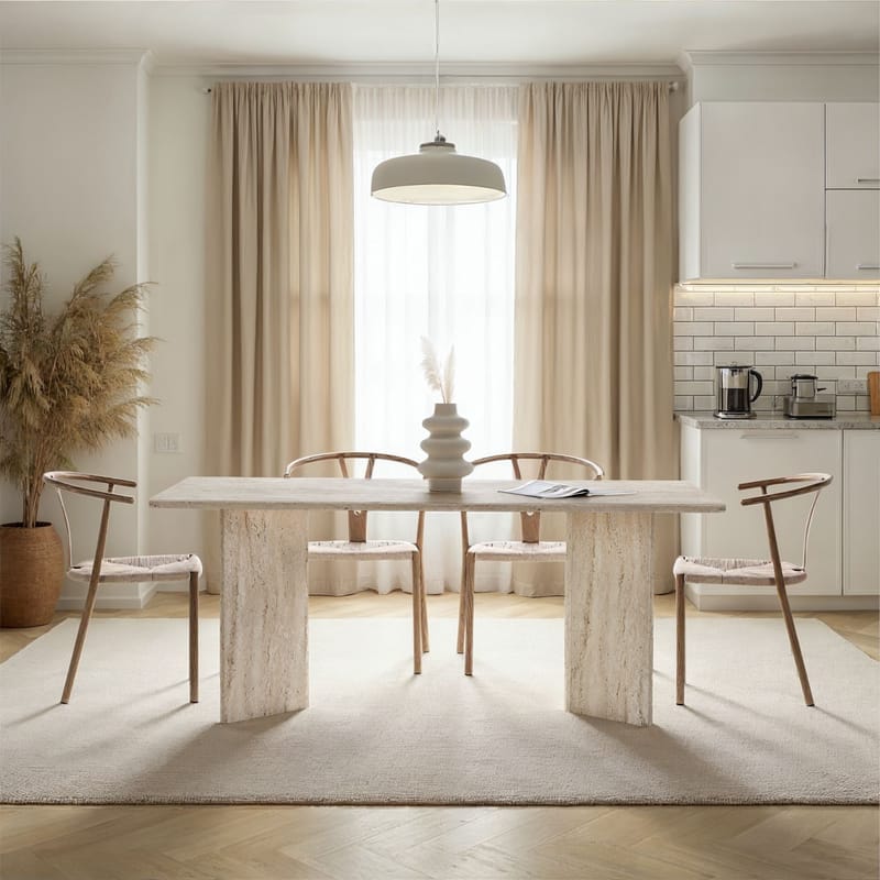 Cadron spisebord 180 cm rektangulært - Travertin - Møbler - Bord - Spisebord & kjøkkenbord