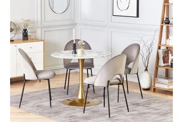 Calmar Spisebord 90 cm Rund - Møbler - Bord - Marmorbord