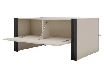Calvenn Rektangulært Sofabord med Oppbevaring i Malt Tre - Beige - Møbler - Bord - Sofabord & salongbord - Sofabord med oppbevaring
