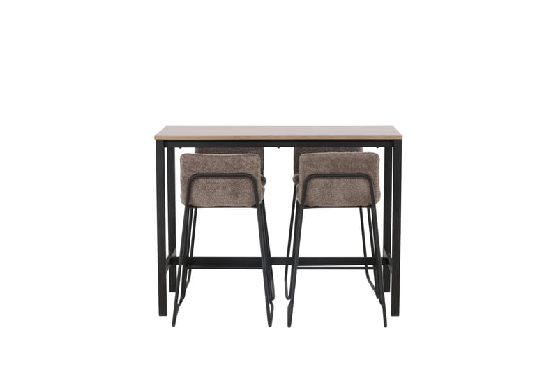 Camden Barbord 60x120 cm med 4 Bisbee Stoler - Mørk grå - Møbler - Bord - Barbord & ståbord