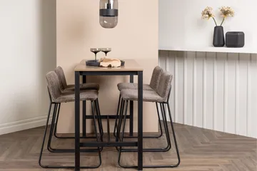 Camden Barbord 60x120 cm med 4 Bisbee Stoler - Mørk grå - Møbler - Bord - Barbord & ståbord