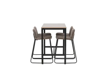 Camden Barbord 60x120 cm med 4 Bisbee Stoler - Mørk grå - Møbler - Bord - Barbord & ståbord