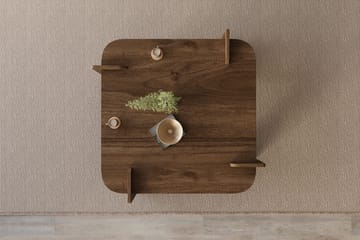 Campwell sofabord 90 cm kvadratisk - Valnøtt - Møbler - Bord - Sofabord & salongbord