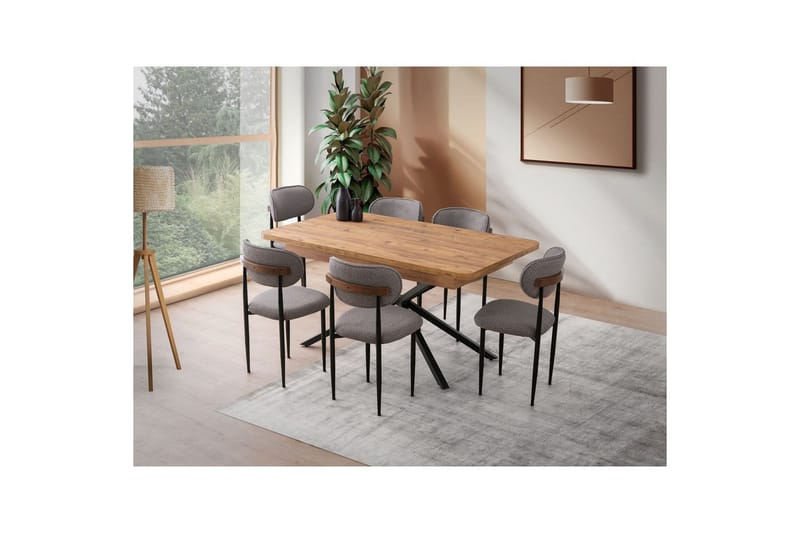 Cassel Spisebord 160 cm Rektangulær - Brun - M øbler - Bord - Spisebord & kjøkkenbord