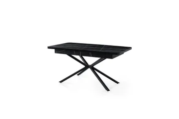 Cassel Spisebord 160 cm Rektangulær - Sort/Hvit - Møbler - Bord - Spisebord & kjøkkenbord