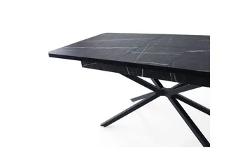 Cassel Spisebord 160 cm Rektangulær - Sort/Hvit - Møbler - Bord - Spisebord & kjøkkenbord