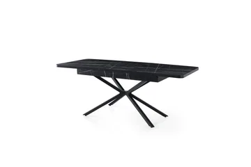 Cassel Spisebord 160 cm Rektangulær - Sort/Hvit - Møbler - Bord - Spisebord & kjøkkenbord