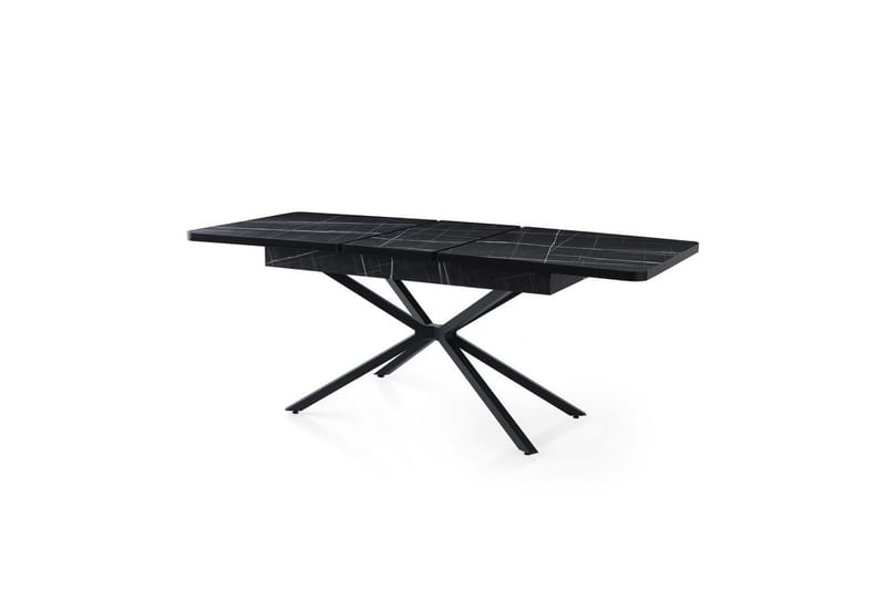 Cassel Spisebord 160 cm Rektangulær, Sort/Hvit