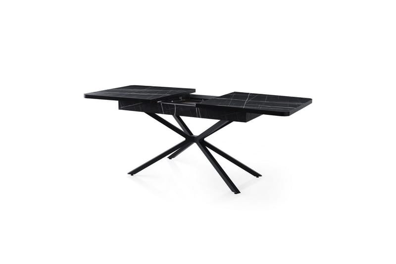 Cassel Spisebord 160 cm Rektangulær - Sort/Hvit - Møbler - Bord - Spisebord & kjøkkenbord