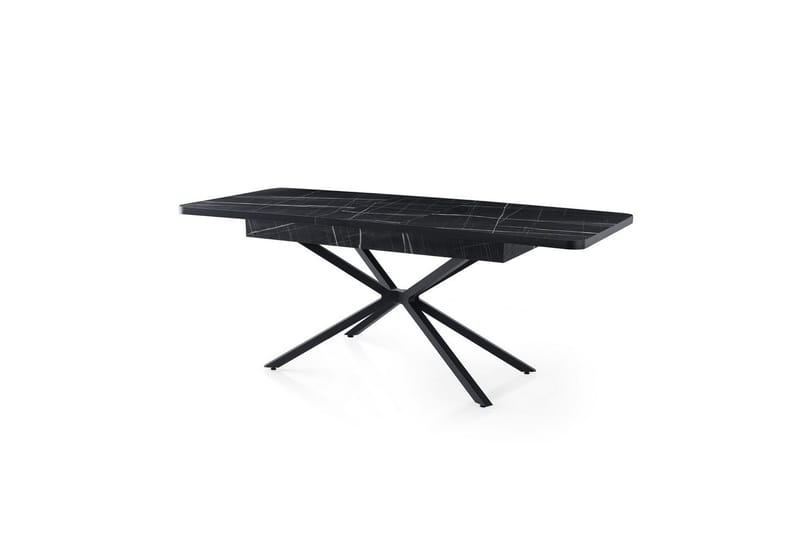 Cassel Spisebord 160 cm Rektangulær - Sort/Hvit - Møbler - Bord - Spisebord & kjøkkenbord