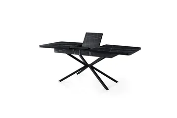 Cassel Spisebord 160 cm Rektangulær - Sort/Hvit - Møbler - Bord - Spisebord & kjøkkenbord