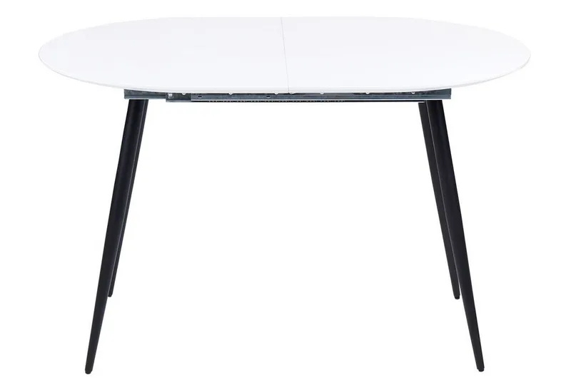 Castellana Spisebord Uttrekkbart 120-160x80 cm - Hvit Svart - Møbler - Bord - Spisebord & kjøkkenbord