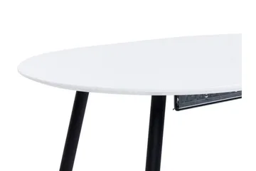 Castellana Spisebord Uttrekkbart 120-160x80 cm - Hvit Svart - Møbler - Bord - Spisebord & kjøkkenbord