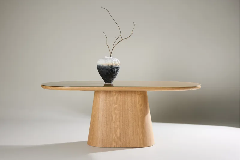 Castor Spisebord 200 cm Oval - Natur - Møbler - Bord - Spisebord & kjøkkenbord