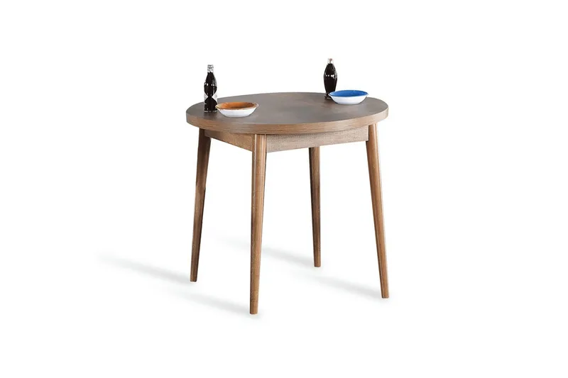 Cavuria Spisebord 90 cm Rund, Valnøtt