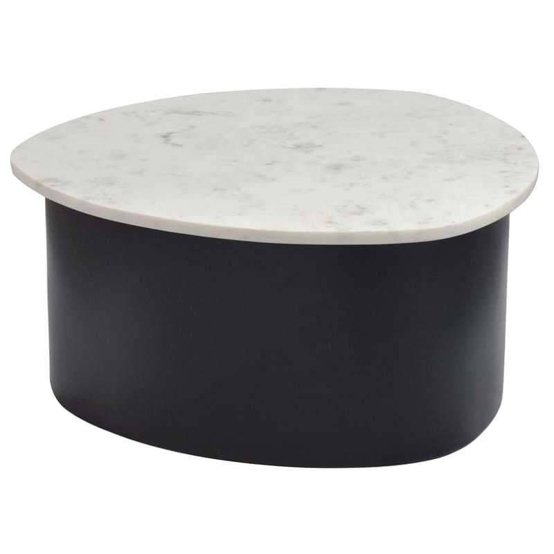 Cedrik sofabord med marmorplate - hvit / svart - Møbler - Bord - Sofabord & salongbord