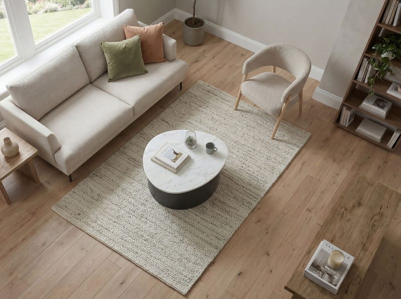 Cedrik sofabord med marmorplate - hvit / svart - Møbler - Bord - Sofabord & salongbord