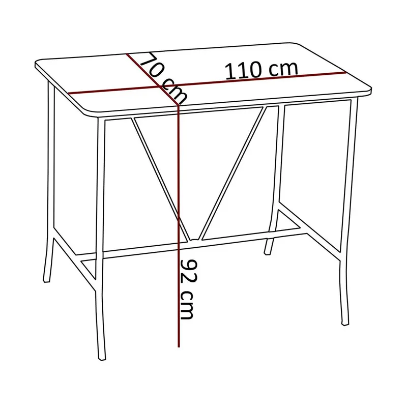 Cenanwesh barbord - Valnøtt - Møbler - Bord - Barbord & ståbord