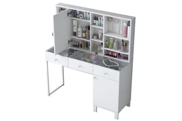 Ceris Sminkebord 120 cm - Hvit - Møbler - Bord - Sminkebord & toalettbord