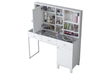 Ceris Sminkebord 120 cm - Hvit - Møbler - Bord - Sminkebord & toalettbord