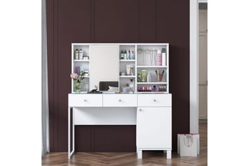 Ceris Sminkebord 120 cm - Hvit - Møbler - Bord - Sminkebord & toalettbord