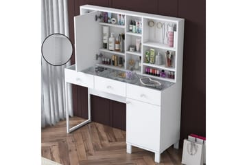 Ceris Sminkebord 120 cm - Hvit - Møbler - Bord - Sminkebord & toalettbord