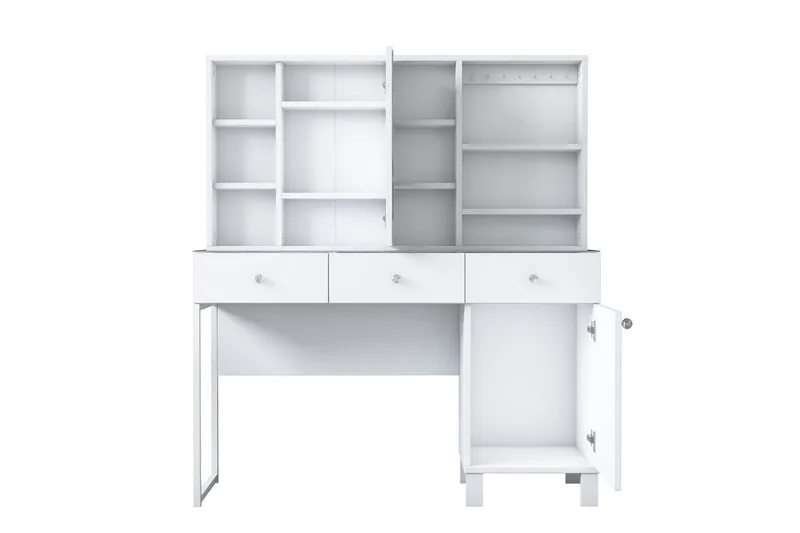 Ceris Sminkebord 120 cm, Hvit