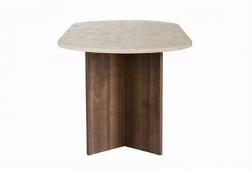 Ceylin Spisebord 200x75x90 cm - Travertine Walnut - Møbler - Bord - Spisebord & kjøkkenbord