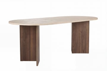 Ceylin Spisebord 200x75x90 cm - Travertine Walnut - Møbler - Bord - Spisebord & kjøkkenbord